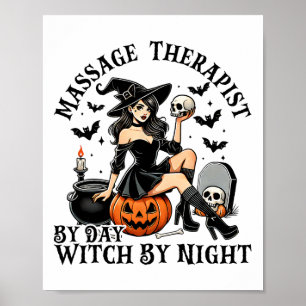 Lönsam terapi Halloween, mandeterapi vid veckodag Poster