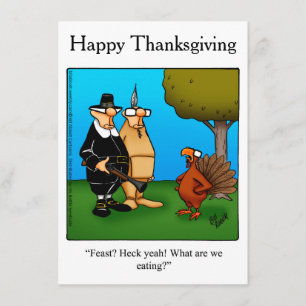 Lönsam Thanksgiving "Feast Heck Ja"-inbjudan Inbjudningar