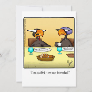 Lönsam Thanksgiving Humor Helgdag Card Julkort