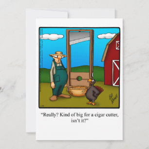 Lönsam Thanksgiving Humor Helgdag Card Julkort