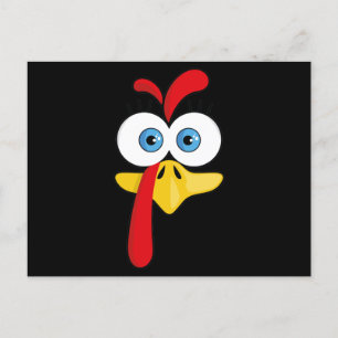 Lönsam Thanksgiving i Turkiet Ansikte Helg Vykort