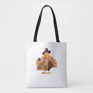 Lönsam Thanksgiving i Turkiet Eat Tacos Vegan Pilg Tygkasse