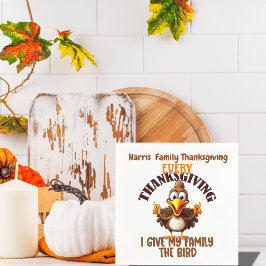 Lönsam Thanksgiving i Turkiet Friendsgiving Pappersservett
