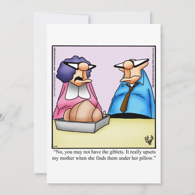 Lönsam Thanksgiving Inbjudan till middagen (Framsida)