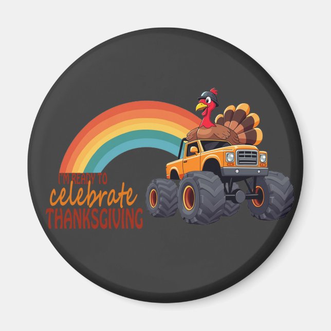 Lönsam Thanksgiving magnet i Turkiet Monster Lastb (Framsidan)