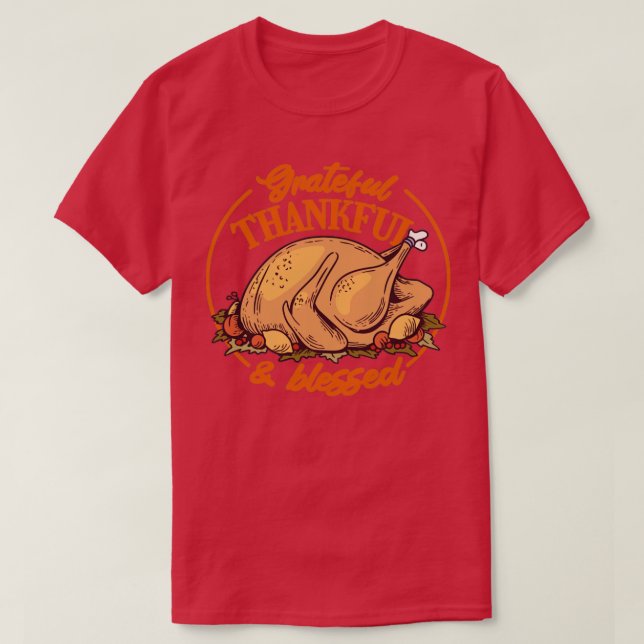 Lönsam Thanksgiving Turkiet3 T Shirt (Design framsida)
