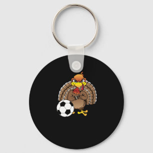Lönsam Thanksgiving Turkiet Fotbollsgåva Nyckelring
