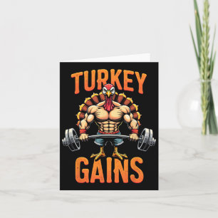 Lönsam Thanksgiving Turkiet Gains Motivation Gym W Kort