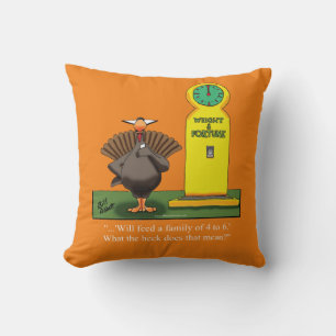 Lönsam Thanksgiving Turkiet Humor Pillow Kudde