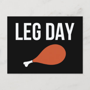 Lönsam Thanksgiving Turkiet Leg Day Helg Vykort