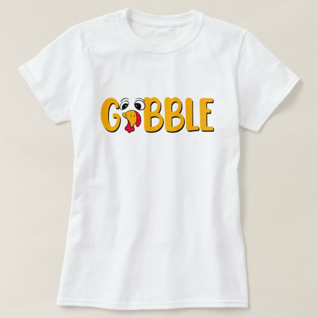 Lönsam Thanksgiving Turkiet T-Shirt (Design framsida)