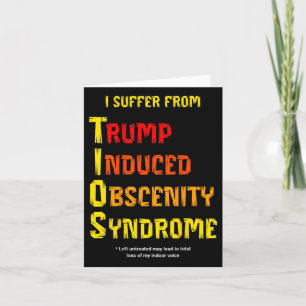 Lönsam Tios Trump Induced Obscenity Syndrome Resis Kort