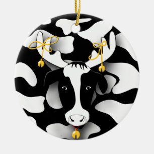 Lönsam Tjock Kow jul Ornament