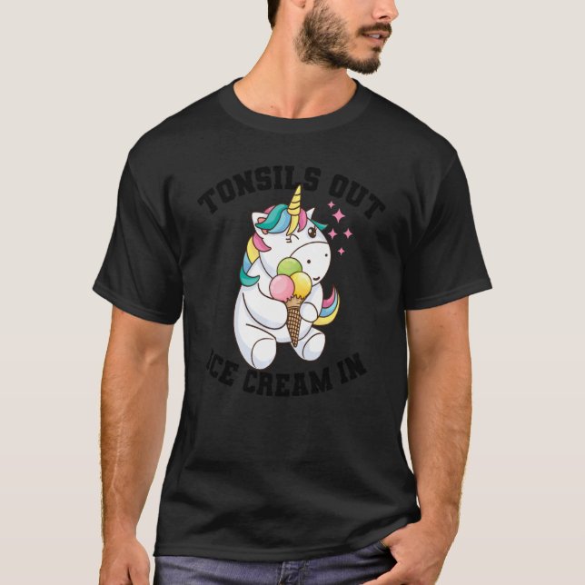 Lönsam tonsilkirurgi för Tonsillectomi Unicorn Gi T Shirt (Framsida)