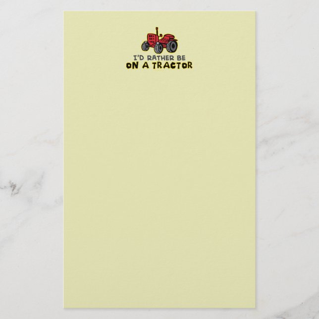 Lönsam traktor brevpapper (Framsida)