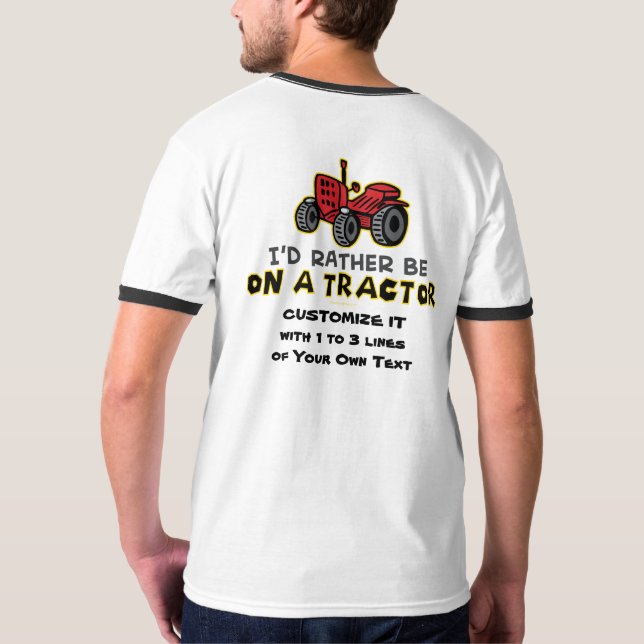 Lönsam traktor t shirt (Baksida)