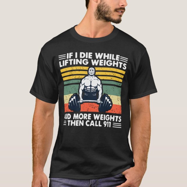 Lönsam träningskjorta på gym t shirt (Framsida)