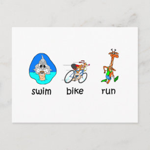 Lönsam triathlon vykort