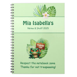 Lönsam Tropical Frog Notebook - Anpassade Anteckningsbok
