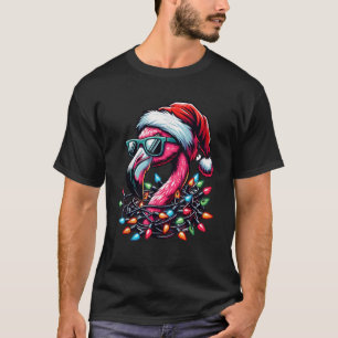 Lönsam tropisk Rosa Flamingo-jul i juli Haw T Shirt
