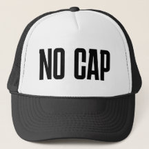Lönsam Truckerkeps: "NO CAP"