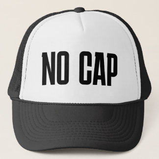 Lönsam Truckerkeps: "NO CAP" Keps