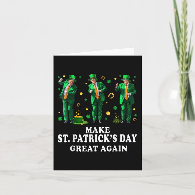 Lönsam trump Dancing Make St Patricks Day Underbar Kort (Framsida)