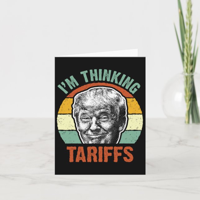 Lönsam trumptariff - jag tänker på Tariffs Politic Kort (Framsida)