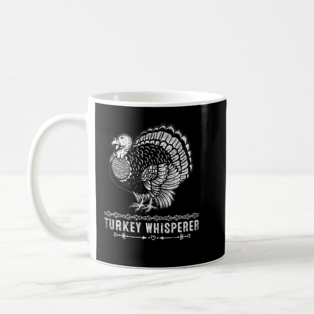 Lönsam Turkiet Hunting Gift Turkiet Whisperer Kaffemugg (Vänster)