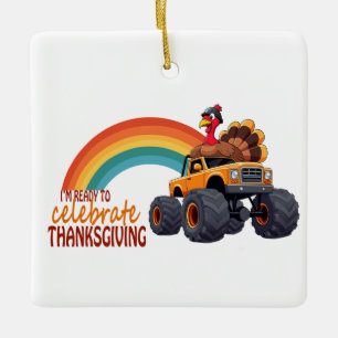Lönsam Turkiet Monster Lastbil Thanksgiving Orname Julgransprydnad Keramik
