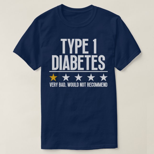 Lönsam typ 1-diabetes 2 t shirt (Design framsida)