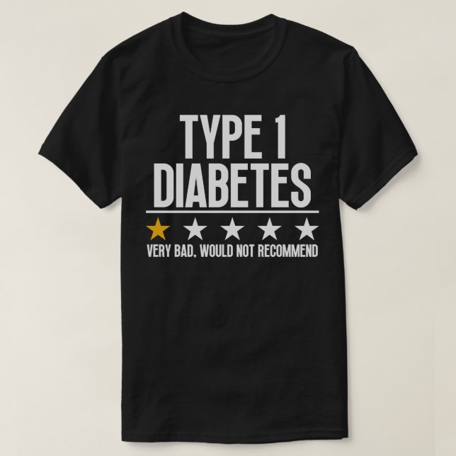 Lönsam typ 1-diabetes 2 t shirt (Design framsida)