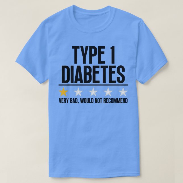 Lönsam typ 1-diabetes 3 t shirt (Design framsida)