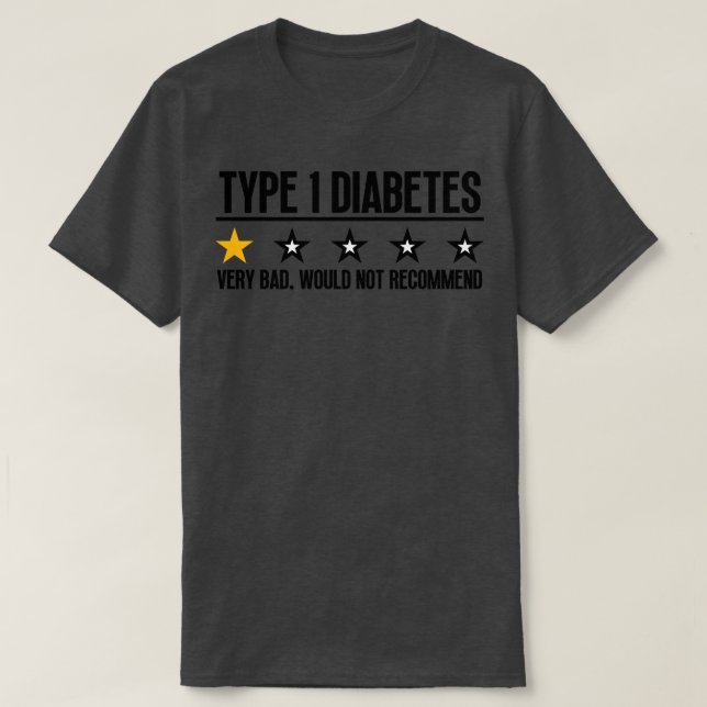 Lönsam typ 1-diabetes 5 t shirt (Design framsida)