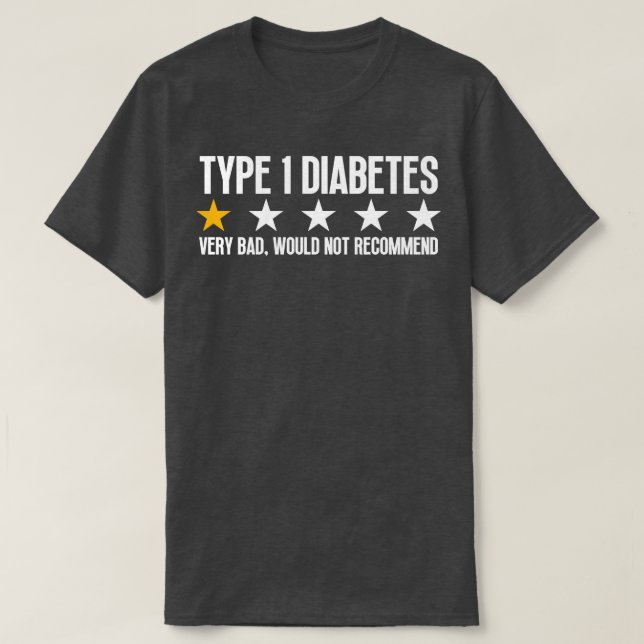 Lönsam typ 1-diabetes 6 t shirt (Design framsida)