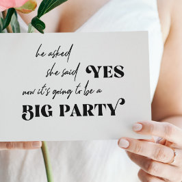Lönsam typografi stor party-avslappnaden bröllop inbjudningar