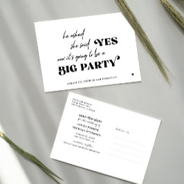 Lönsam typografi stor party bröllop spara datum meddelande vykort