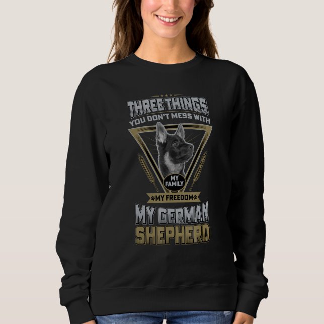 Lönsam tysk shepherd-citat tre Sak Du gör inte T Shirt (Framsida)