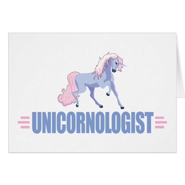 Lönsam Unicorn Hälsningskort (Framsidan Horizontal)