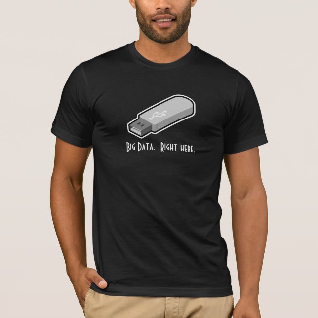 Lönsam USB-enhet Big Data T-shirt (Framsida)
