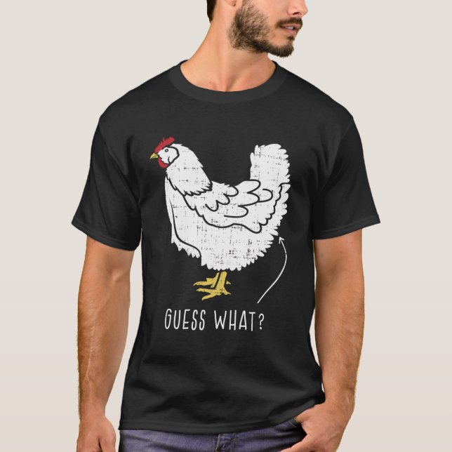 Lönsam utformning av chickknapp för kycklingknapp  t shirt (Framsida)