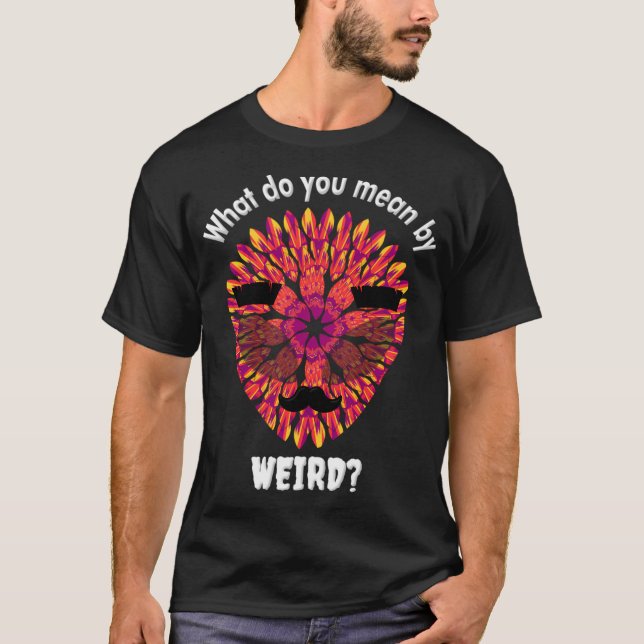 Lönsam utstryk med flerfärgad Lila Orange A T Shirt (Framsida)