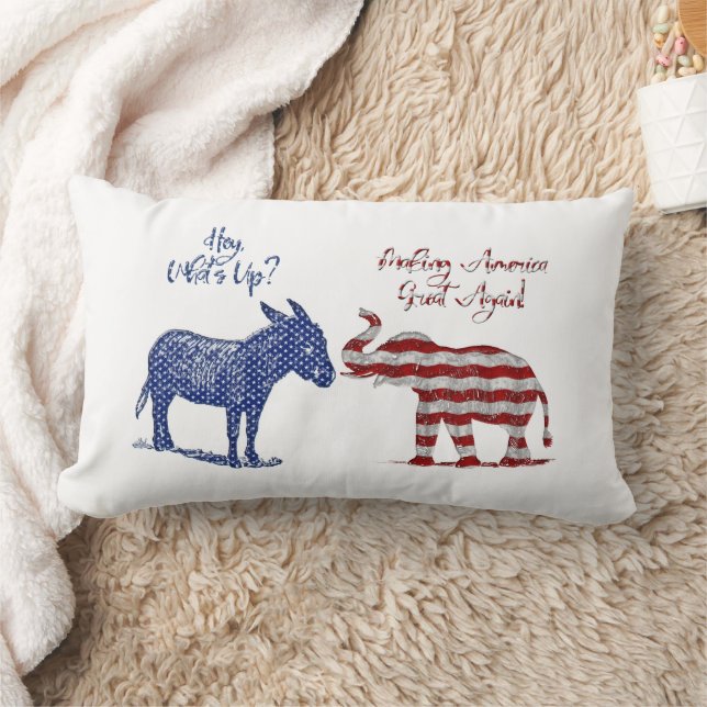 Lönsam valtema Pro Republican Trump 2024 Lumbarkudde (Filt)