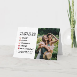 Lönsam Vänskap kort för bästa vän