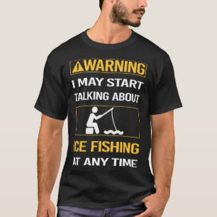 Lönsam varning för isfiske t shirt