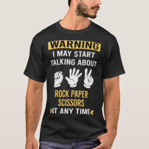 Lönsam varning för Sten Pappra sax T Shirt