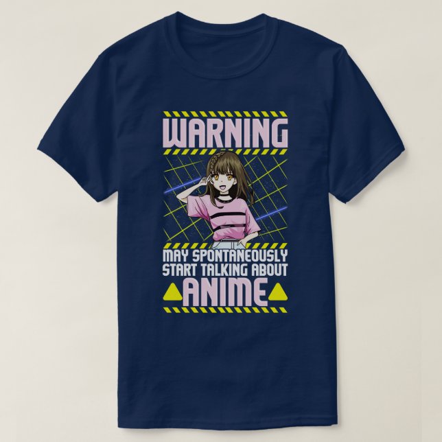 Lönsam varning kan spontant prata om t shirt (Design framsida)