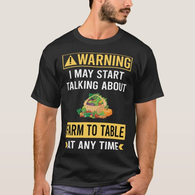 Lönsam varningsgrupp till Bord T Shirt (Framsida)