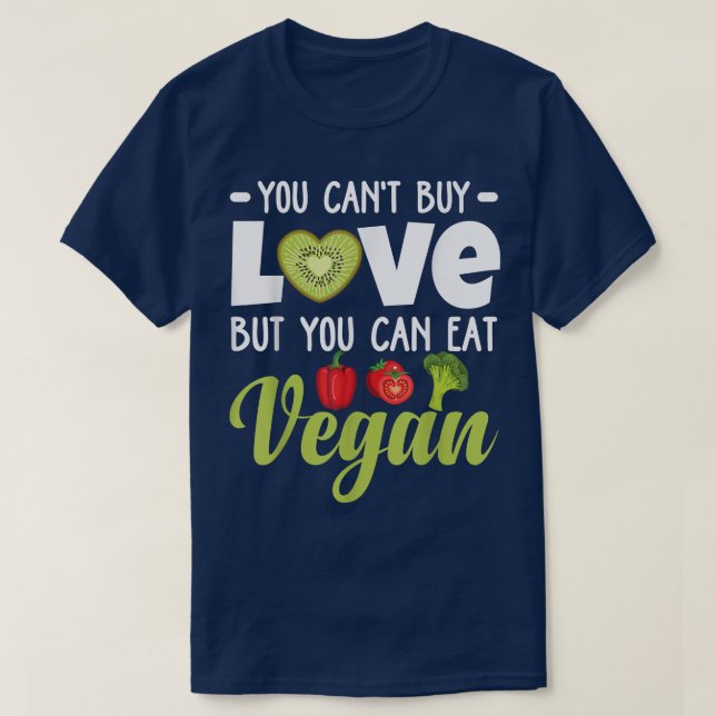 Lönsam växtbaserad vegetarisk ekologisk mat Veggie T Shirt (Design framsida)