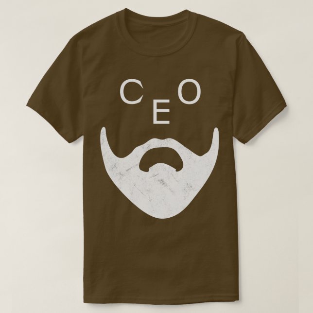 Lönsam VD med Beard T Shirt (Design framsida)